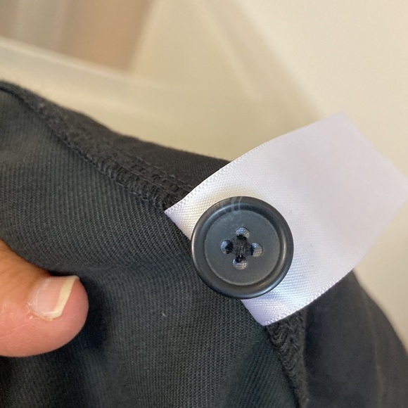 Everlane Black Wide Leg Pants Size 8 Cotton Lyocell High Waist Trousers - Picture 11 of 11